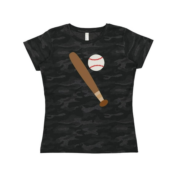 Inktastic Baseball Bat and Ball Women's T-Shirt