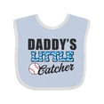 thumbnail image 1 of Inktastic Baseball Daddys Little Catcher Boys Baby Bib, 1 of 4