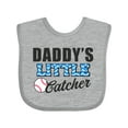 thumbnail image 1 of Inktastic Baseball Daddys Little Catcher Boys Baby Bib, 1 of 4