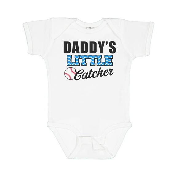 Inktastic Baseball Daddys Little Catcher Boys Baby Bodysuit