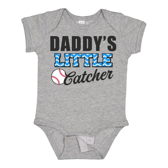 Inktastic Baseball Daddys Little Catcher Boys Baby Bodysuit