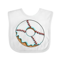 Inktastic Baseball Donut Boys or Girls Baby Bib