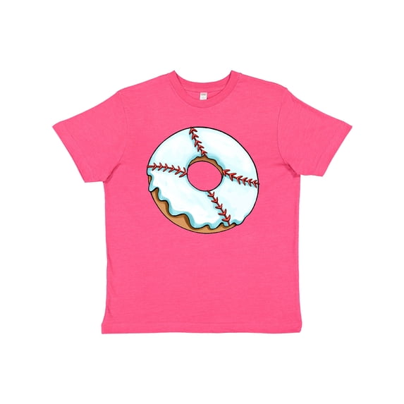 Inktastic Baseball Donut Youth T-Shirt