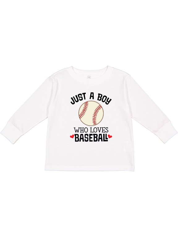 Baseball Fan Quote Boys Sports Ball Boys Long Sleeve Toddler T-Shirt