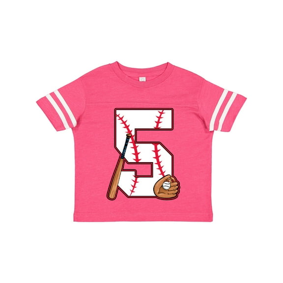 Inktastic Baseball Fifth Birthday Five Years Old Boys or Girls Toddler T-Shirt
