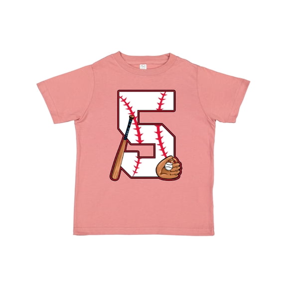 Inktastic Baseball Fifth Birthday Five Years Old Boys or Girls Toddler T-Shirt