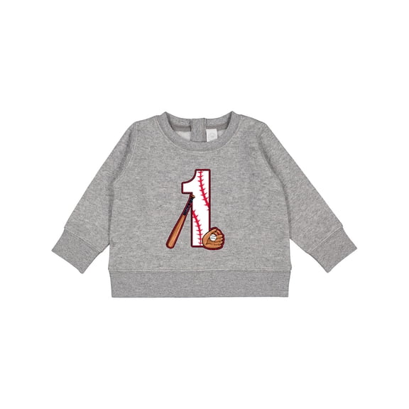 Inktastic Baseball First Birthday One Year Old Baby Sweatshirt