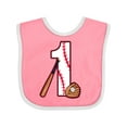thumbnail image 1 of Inktastic Baseball First Birthday One Year Old Boys or Girls Baby Bib, 1 of 4
