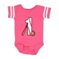 thumbnail image 1 of Inktastic Baseball First Birthday One Year Old Boys or Girls Baby Bodysuit, 1 of 5