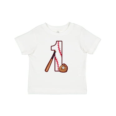 Inktastic Baseball First Birthday- One Year Old Boys or Girls Baby T-Shirt