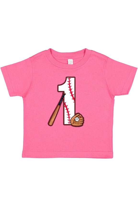 Baseball First Birthday One Year Old Boys or Girls Baby T-Shirt