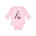 thumbnail image 1 of Inktastic Baseball First Birthday One Year Old Boys or Girls Long Sleeve Baby Bodysuit, 1 of 5