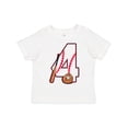 thumbnail image 1 of Inktastic Baseball Fourth Birthday Four Years Old Boys or Girls Toddler T-Shirt, 1 of 5