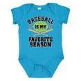 thumbnail image 1 of Inktastic Baseball Is My Favorite Season Boys or Girls Baby Bodysuit, 1 of 5