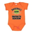 thumbnail image 1 of Inktastic Baseball Is My Favorite Season Boys or Girls Baby Bodysuit, 1 of 5