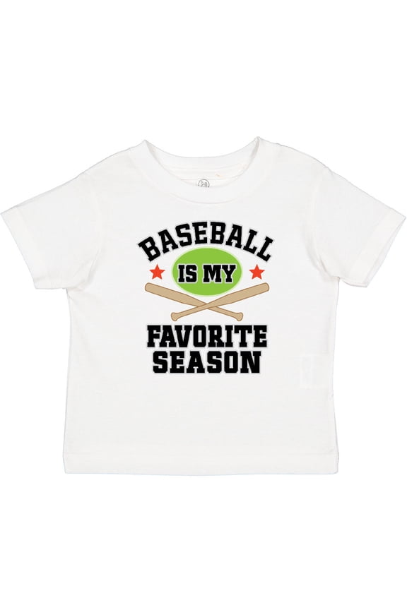 Baseball Is My Favorite Season Boys or Girls Baby T-Shirt