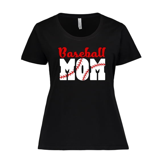 Inktastic Baseball Mom Women's Plus Size T-Shirt