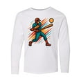 thumbnail image 1 of Inktastic Baseball Player Action Retro Sports Long Sleeve Youth T-Shirt, 1 of 5