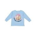 thumbnail image 1 of Inktastic Baseball Princess- Tiara Girls Long Sleeve Toddler T-Shirt, 1 of 5