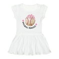 thumbnail image 1 of Inktastic Baseball Princess- Tiara Girls Toddler Dress, 1 of 5