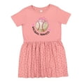 thumbnail image 1 of Inktastic Baseball Princess- Tiara Girls Toddler Dress, 1 of 5