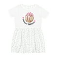 thumbnail image 1 of Inktastic Baseball Princess- Tiara Girls Toddler Dress, 1 of 5