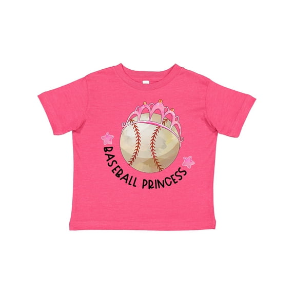 Inktastic Baseball Princess- Tiara Girls Toddler T-Shirt