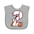 thumbnail image 1 of Inktastic Baseball Second Birthday- Two Years Old Boys or Girls Baby Bib, 1 of 4