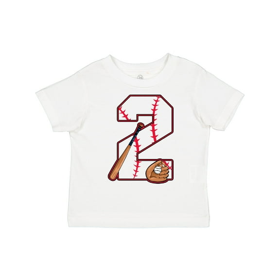 Inktastic Baseball Second Birthday Two Years Old Boys or Girls Toddler T-Shirt