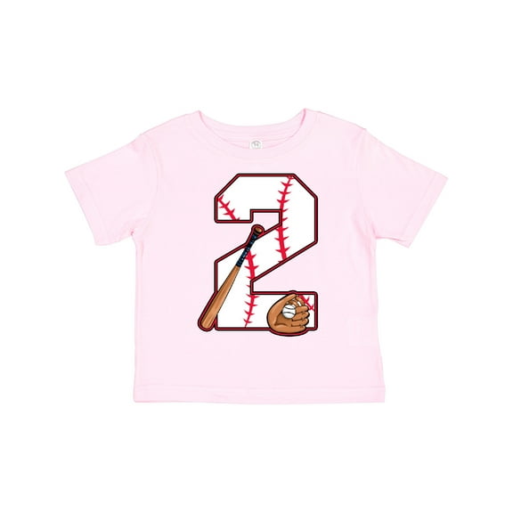Inktastic Baseball Second Birthday Two Years Old Boys or Girls Toddler T-Shirt