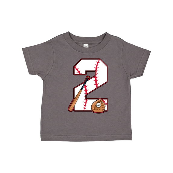 Inktastic Baseball Second Birthday Two Years Old Boys or Girls Toddler T-Shirt