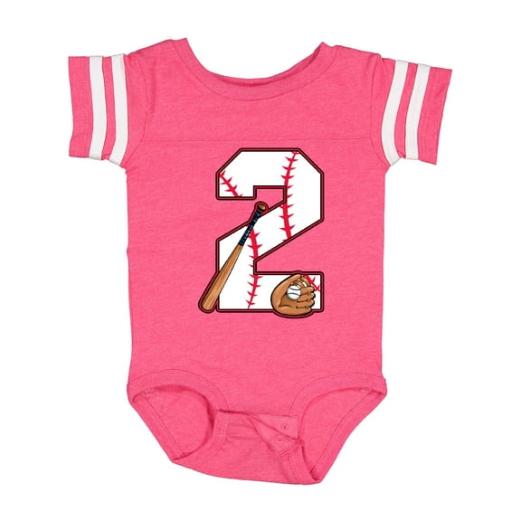 Inktastic Baseball Second Birthday- two years old Boys or Girls Baby Bodysuit