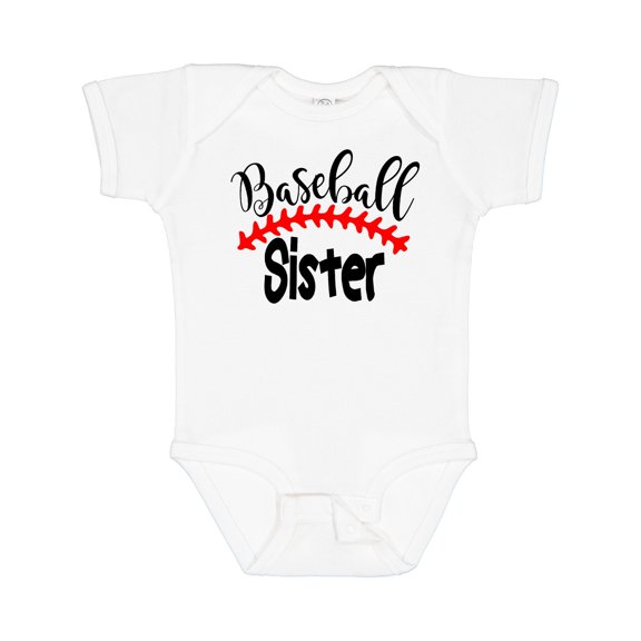 Inktastic Baseball Sister Boys or Girls Baby Bodysuit