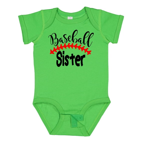 Inktastic Baseball Sister Boys or Girls Baby Bodysuit