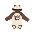 thumbnail image 1 of Inktastic Baseball Sister Boys or Girls Long Sleeve Baby Bodysuit, 1 of 5