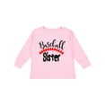 thumbnail image 1 of Inktastic Baseball Sister Boys or Girls Long Sleeve Toddler T-Shirt, 1 of 5