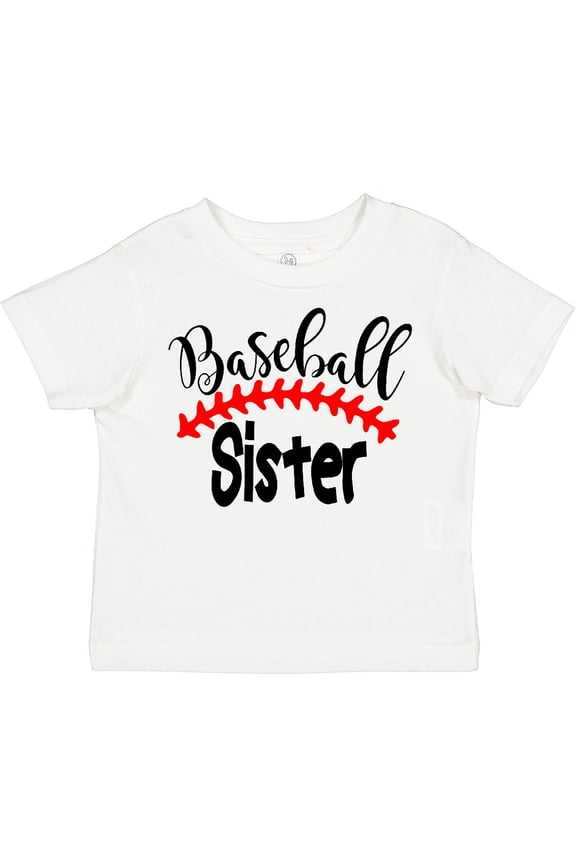 Baseball Sister Boys or Girls Toddler T-Shirt