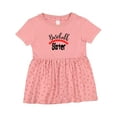 thumbnail image 1 of Inktastic Baseball Sister Girls Baby Dress, 1 of 5