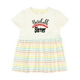 thumbnail image 1 of Inktastic Baseball Sister Girls Baby Dress, 1 of 5