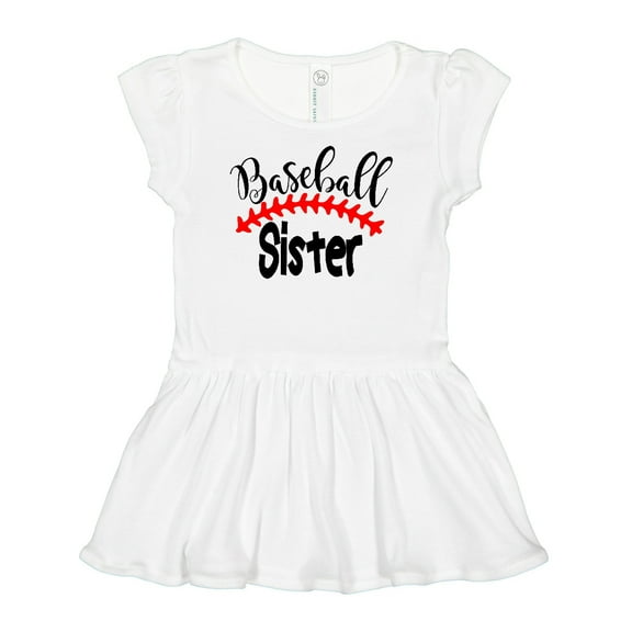 Inktastic Baseball Sister Girls Baby Dress