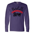 thumbnail image 1 of Inktastic Baseball Sister Long Sleeve T-Shirt, 1 of 5