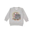 thumbnail image 1 of Inktastic Baseball Sister Pass the Snacks Toddler Sweatshirt, 1 of 4