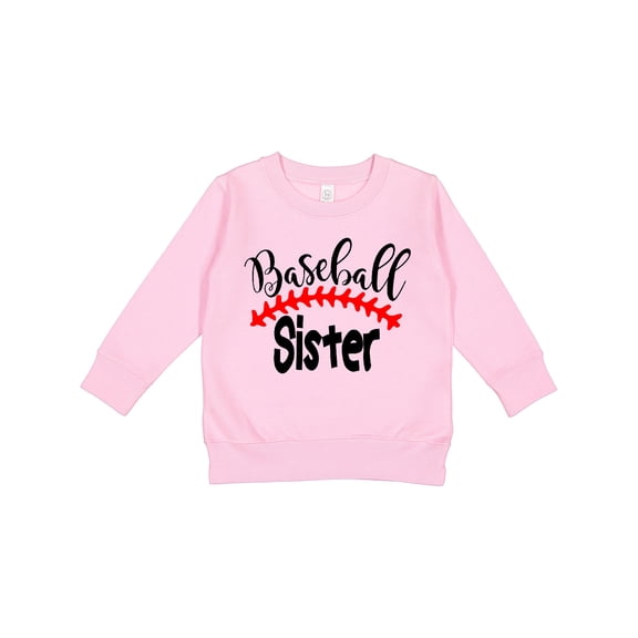 Inktastic Baseball Sister Toddler Sweatshirt