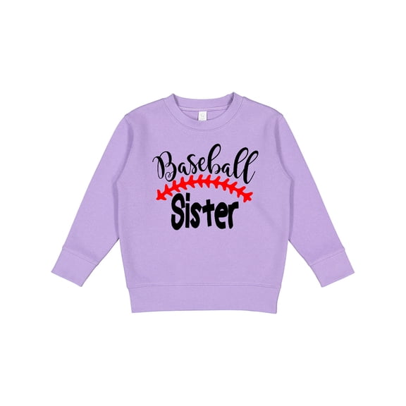 Inktastic Baseball Sister Toddler Sweatshirt