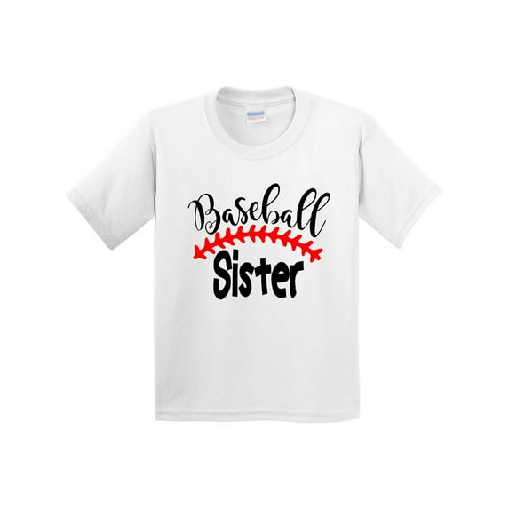 Inktastic Baseball Sister Youth T-Shirt