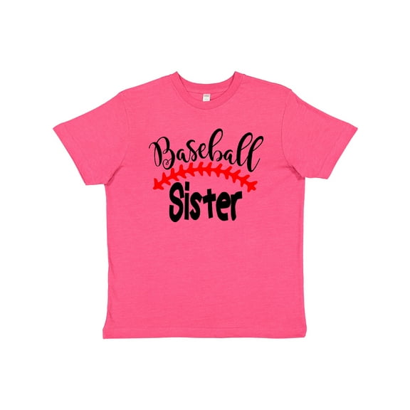 Inktastic Baseball Sister Youth T-Shirt