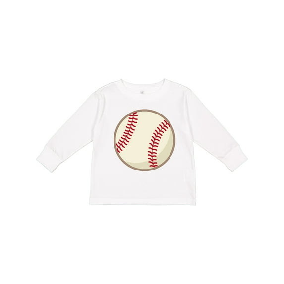 Inktastic Baseball Sports Ball Boys or Girls Long Sleeve Toddler T-Shirt