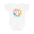 thumbnail image 1 of Inktastic Baseball Sports Heart Girls Baby Bodysuit, 1 of 5