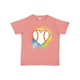 thumbnail image 1 of Inktastic Baseball Sports Heart Girls Toddler T-Shirt, 1 of 5