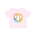 thumbnail image 1 of Inktastic Baseball Sports Heart Girls Toddler T-Shirt, 1 of 5